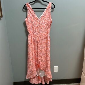 NWT Tommy Bahama Charming Cheetah Orange Pink Women's Dress size Medium